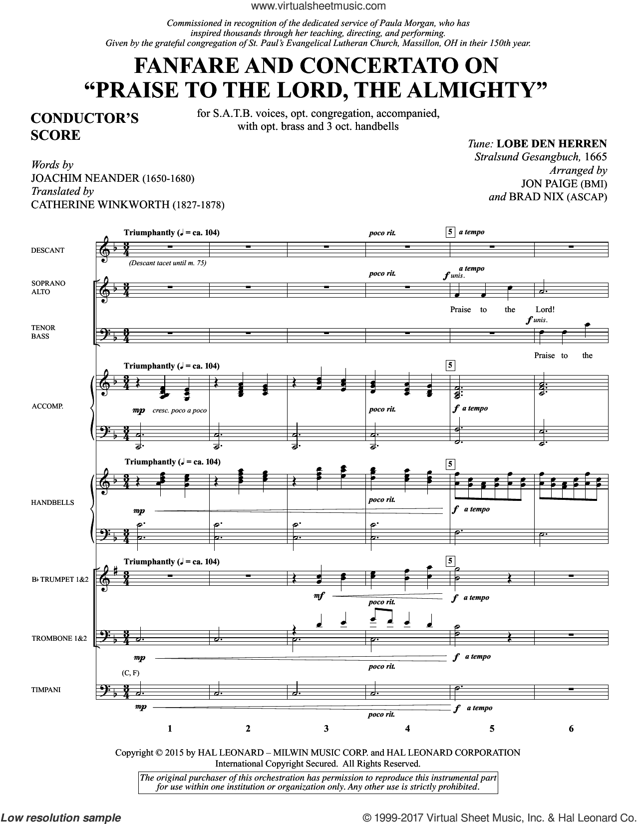 Fanfare and Concertato on "Praise to the Lord, the Almighty"