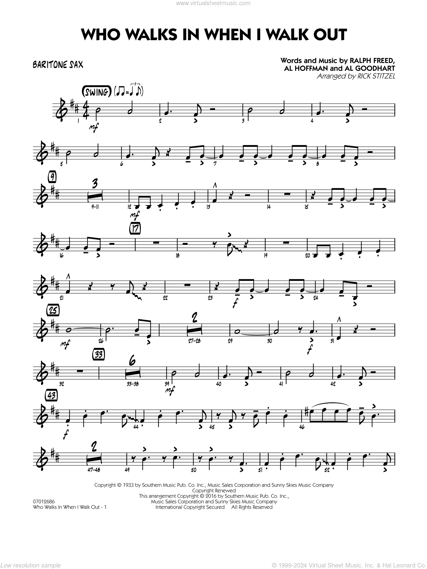 Who Walks In When I Walk Out? (Key: D minor)