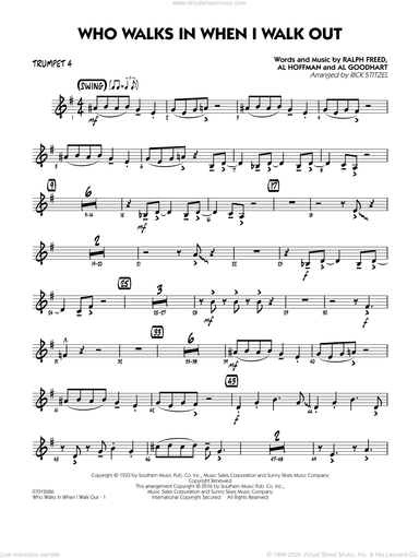 Who Walks In When I Walk Out? (Key: D minor)