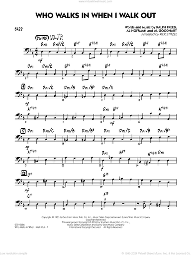 Who Walks In When I Walk Out? (Key: D minor)