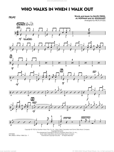 Who Walks In When I Walk Out? (Key: D minor)