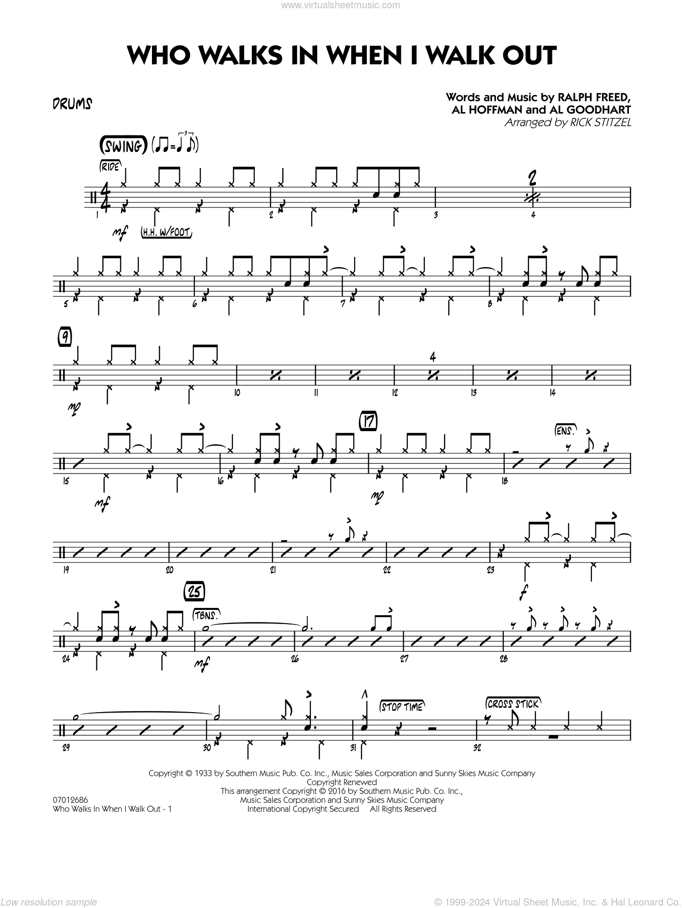 Who Walks In When I Walk Out? (Key: D minor)