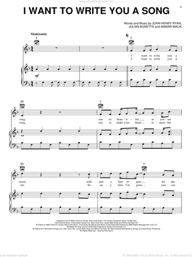 I Want To Write You A Song
