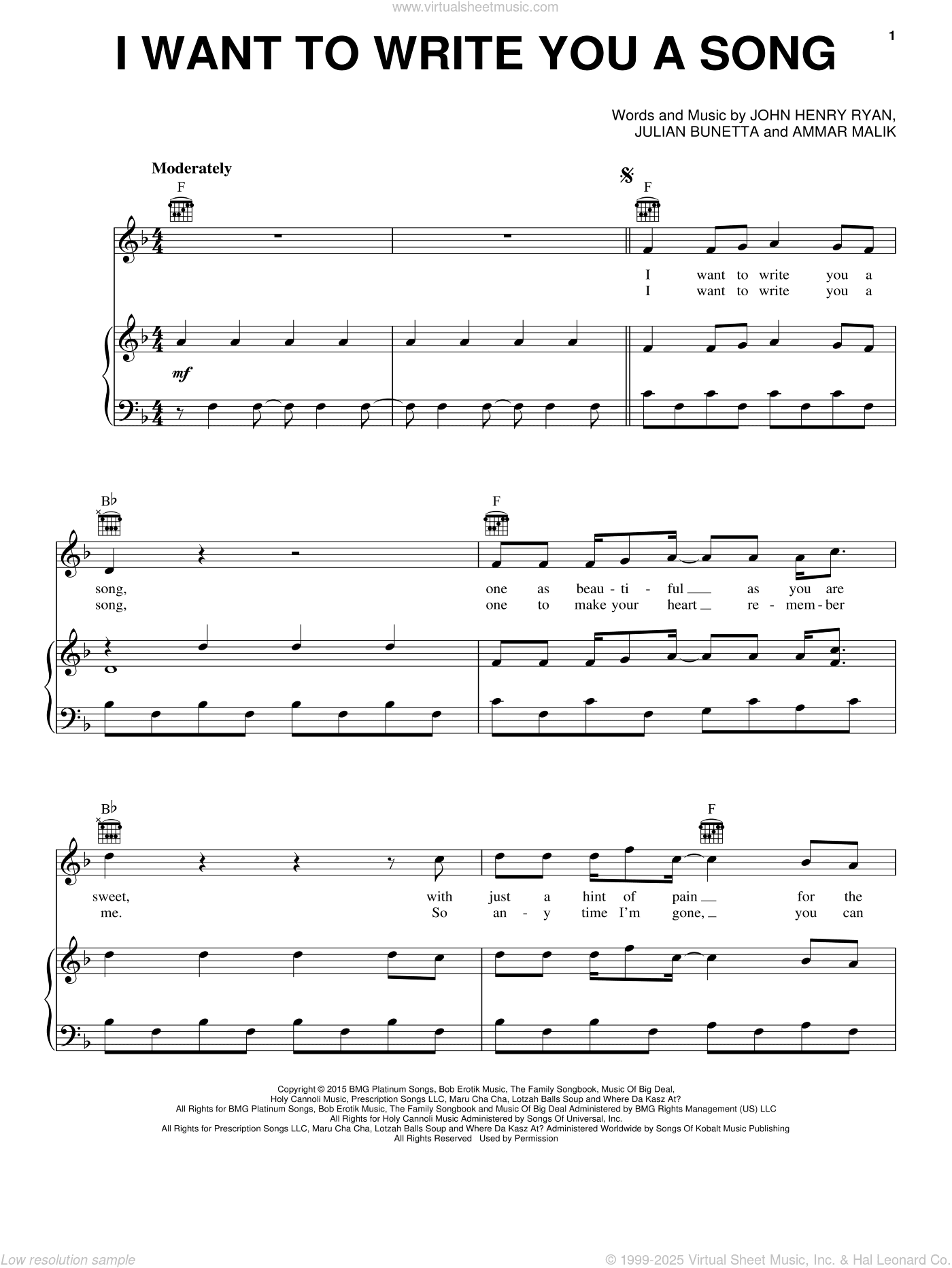I Want To Write You A Song