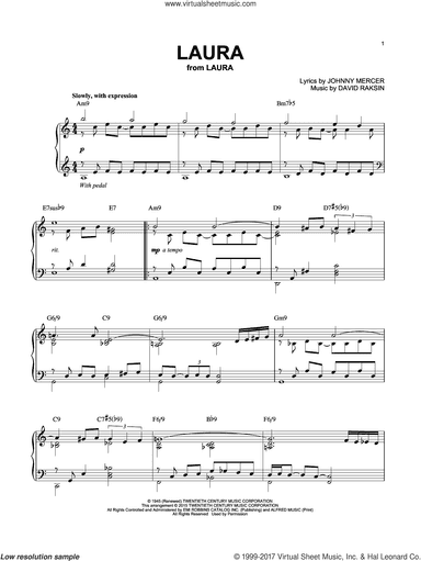 Laura [Jazz version] (arr. Brent Edstrom)