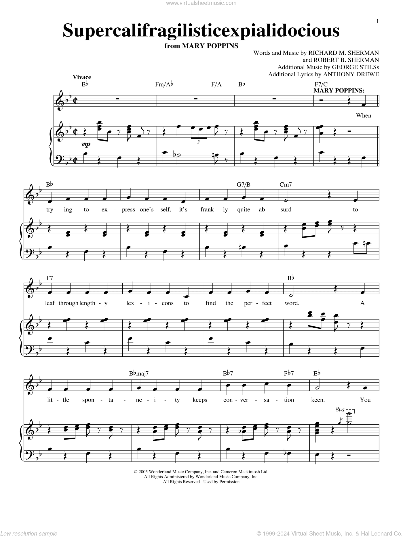 Supercalifragilisticexpialidocious (from Mary Poppins)