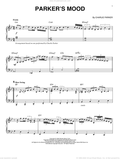 Parker's Mood (arr. Brent Edstrom)