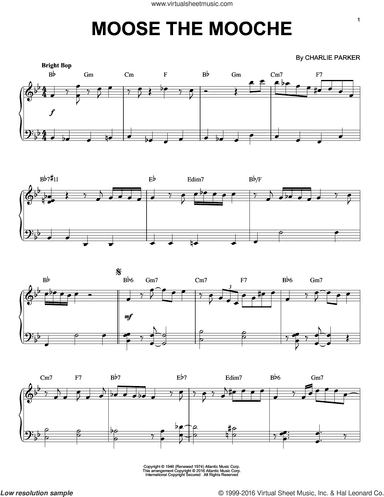 Moose The Mooche (arr. Brent Edstrom)