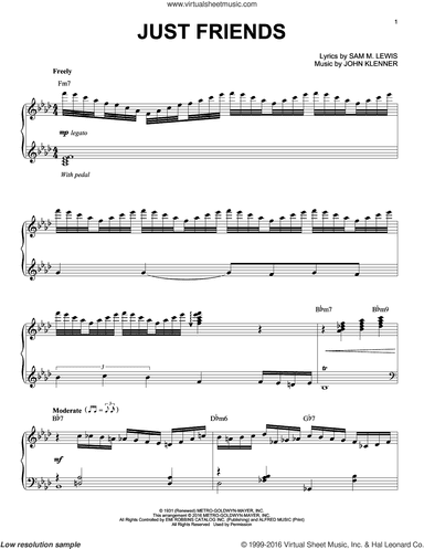 Just Friends (arr. Brent Edstrom)