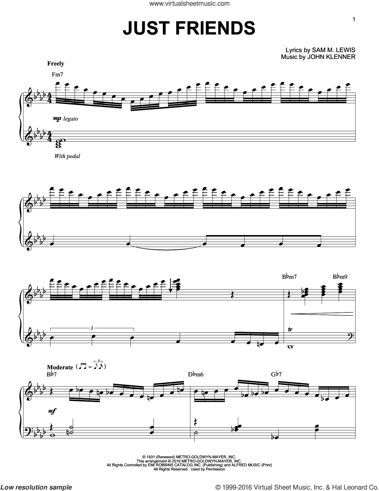 Just Friends (arr. Brent Edstrom)