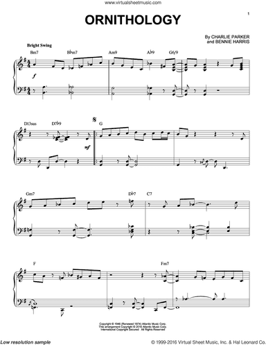Ornithology (arr. Brent Edstrom)