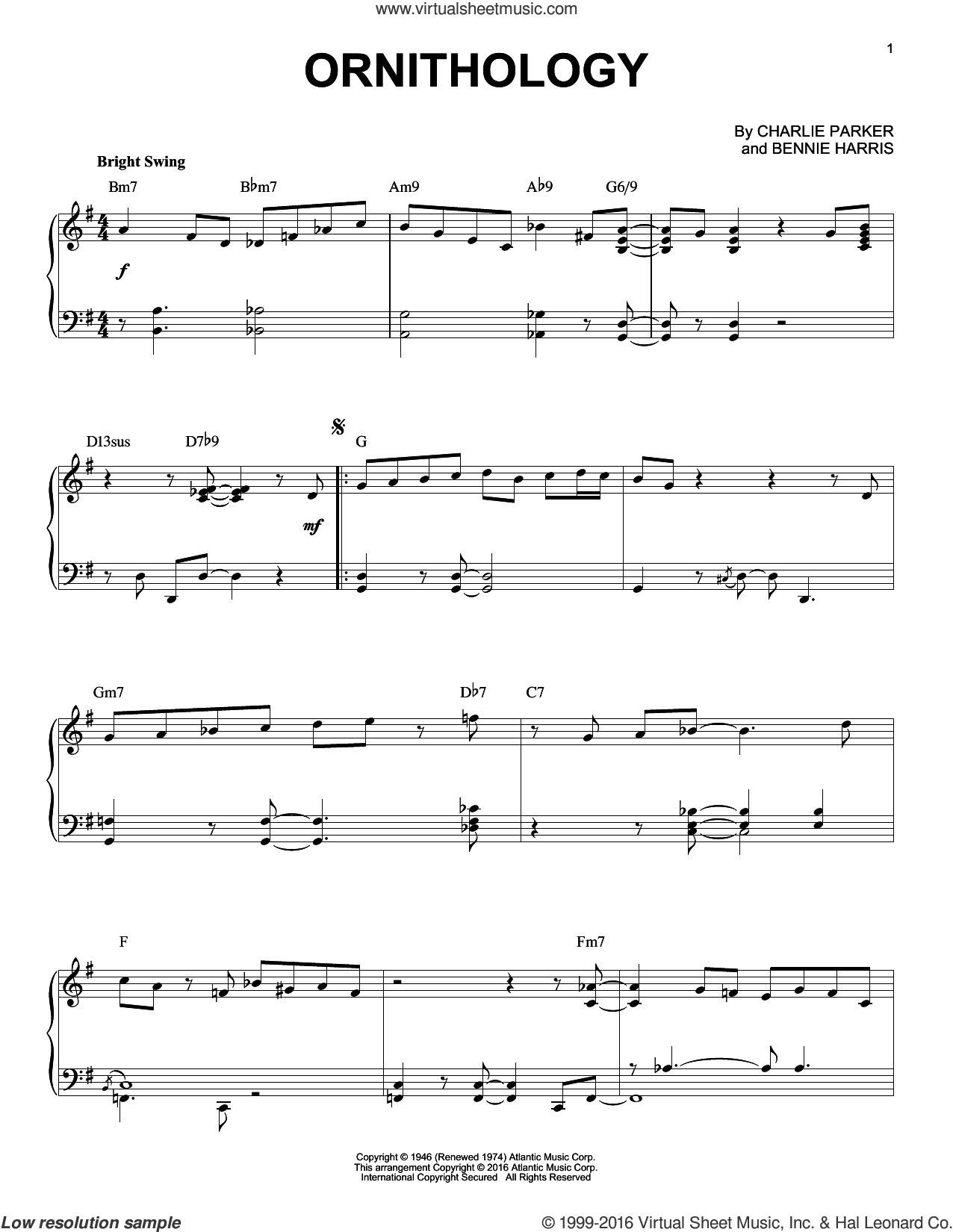 Ornithology (arr. Brent Edstrom)