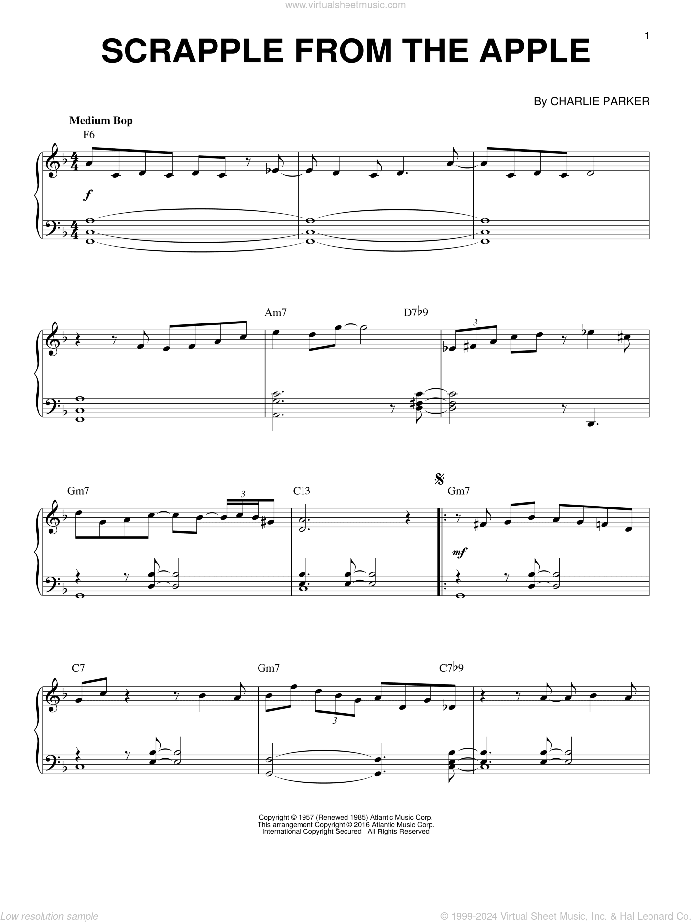 Scrapple From The Apple (arr. Brent Edstrom)