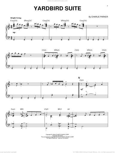 Yardbird Suite (arr. Brent Edstrom)
