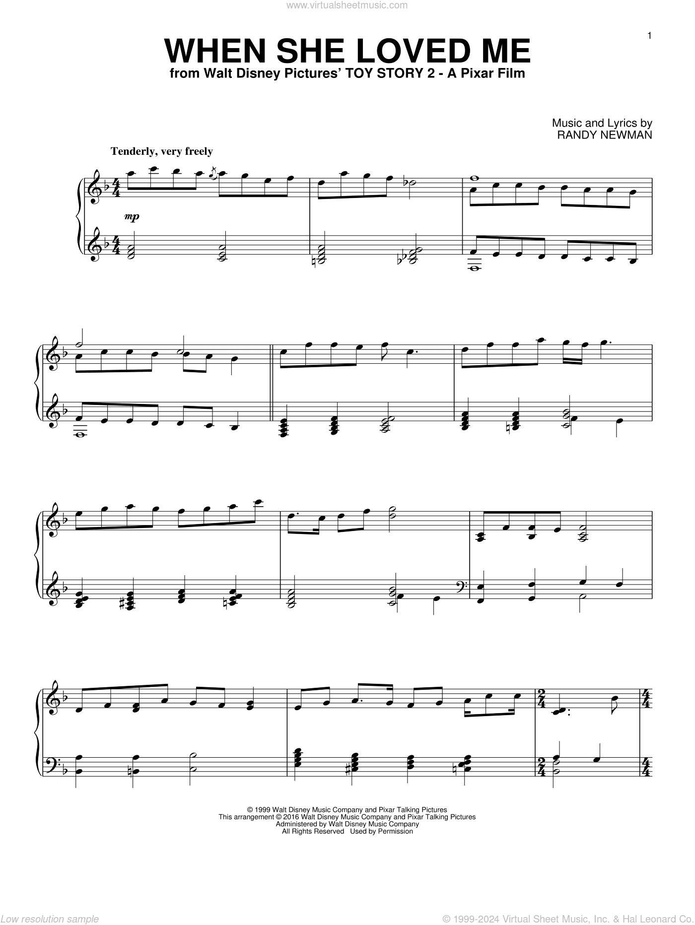 When She Loved Me [Jazz version] (from Toy Story 2)