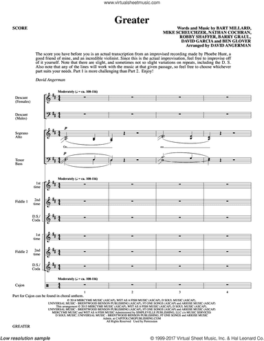 Greater (arr. David Angerman) (COMPLETE)
