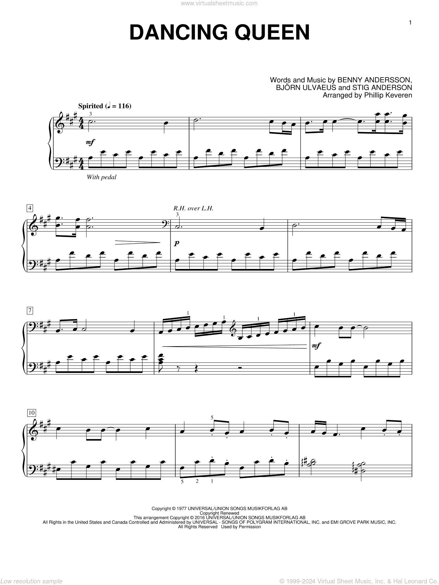 Dancing Queen (arr. Phillip Keveren)