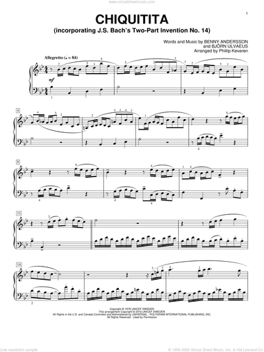 Chiquitita (arr. Phillip Keveren)