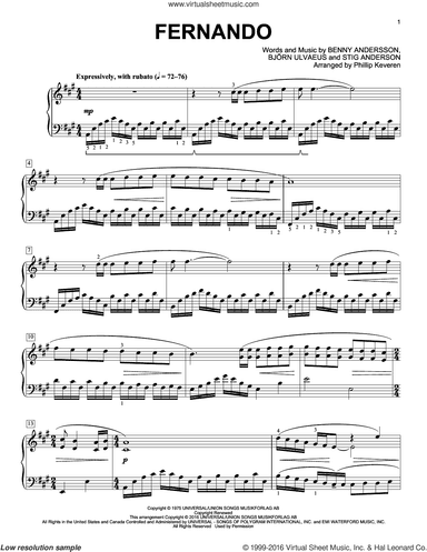 Fernando (arr. Phillip Keveren)
