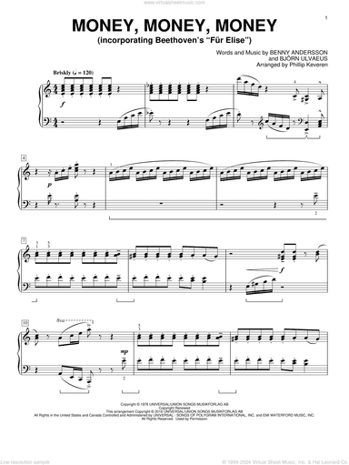 Money, Money, Money (arr. Phillip Keveren)