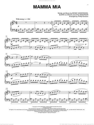 Mamma Mia (arr. Phillip Keveren)
