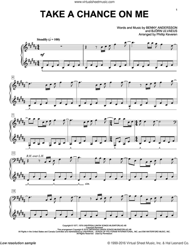 Take A Chance On Me (arr. Phillip Keveren)