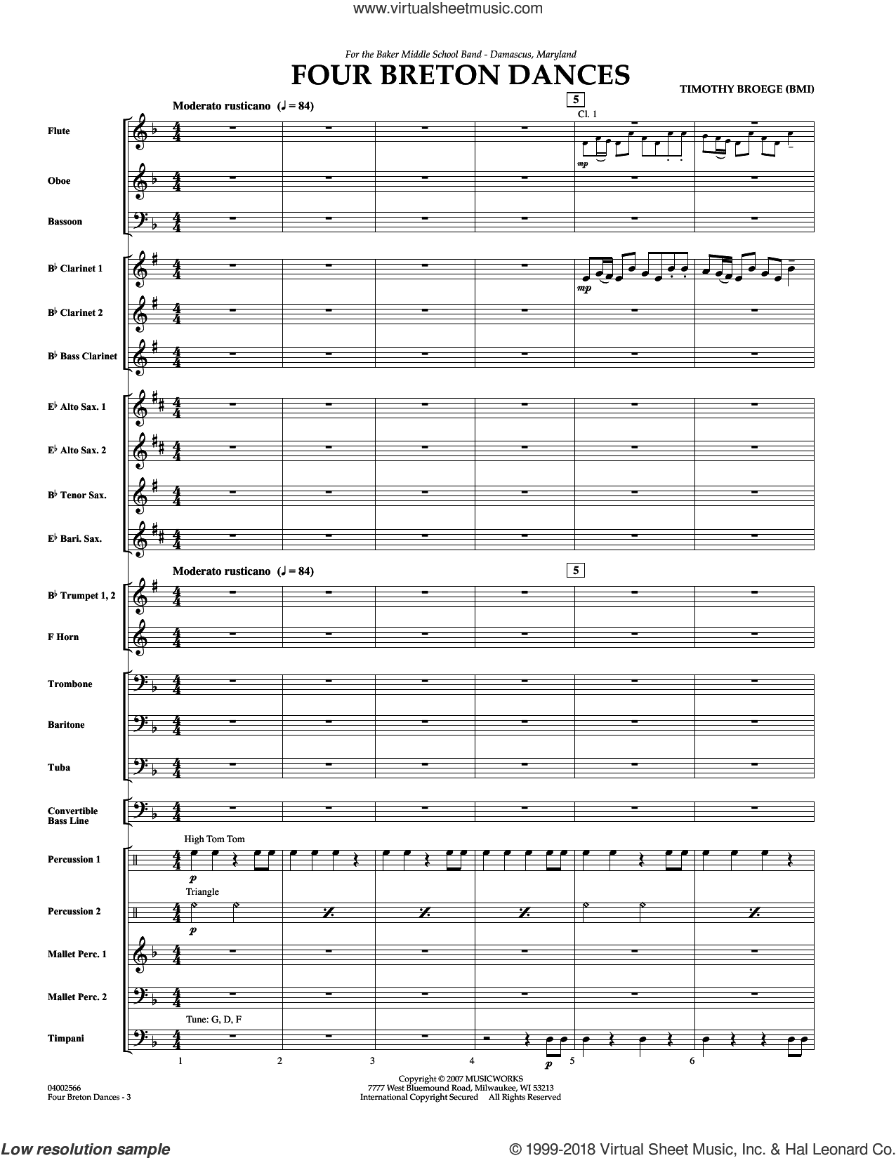 Four Breton Dances (COMPLETE)