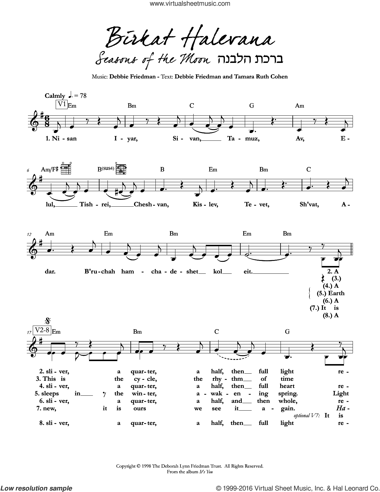 Birkat Halevana (Seasons of the Moon)