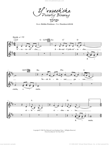 Y'varech'cha (Priestly Blessing)
