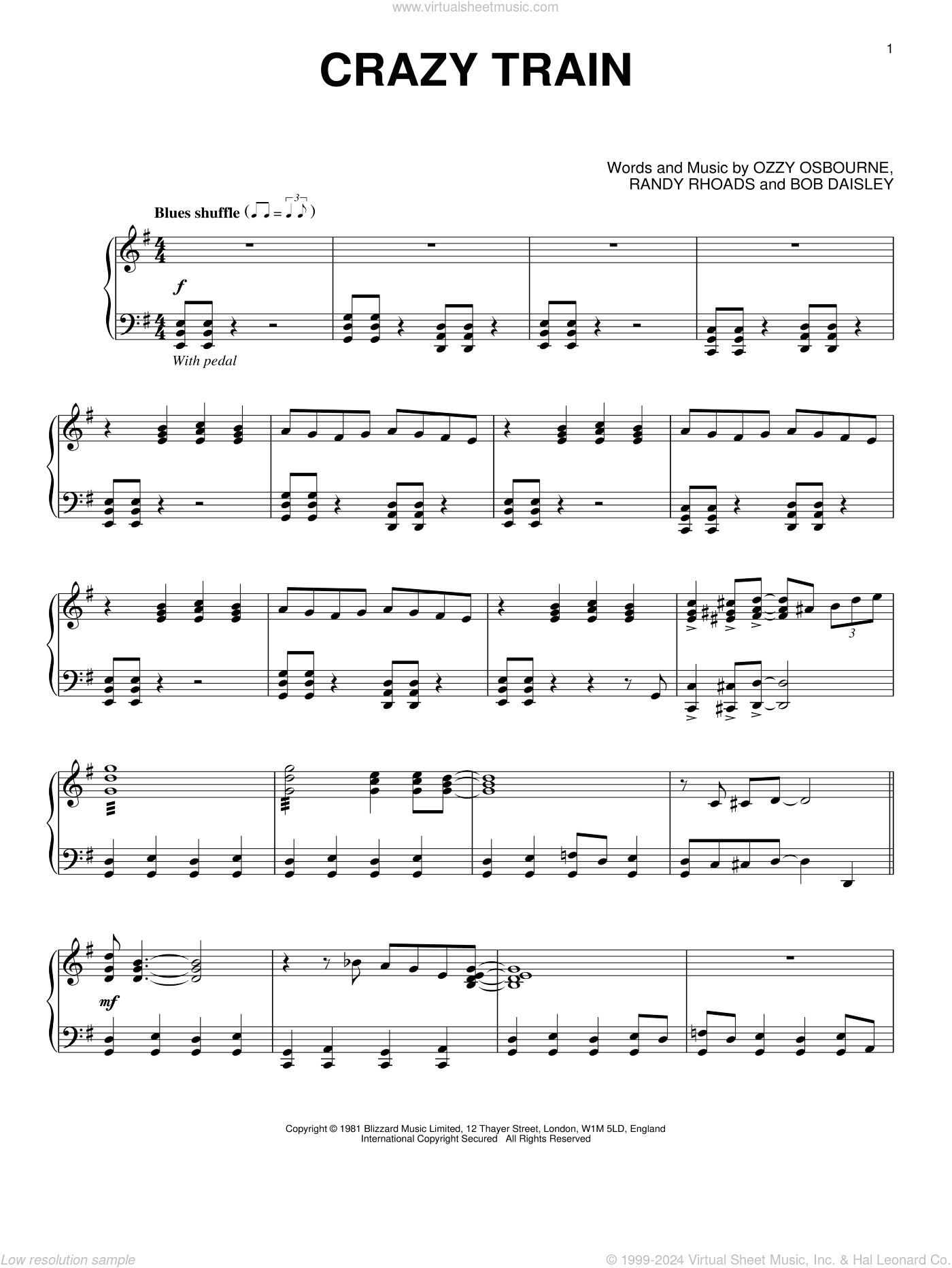 Crazy Train [Jazz version]
