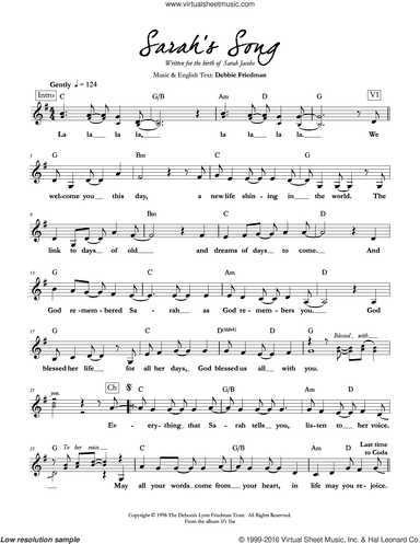 Sarah's Song