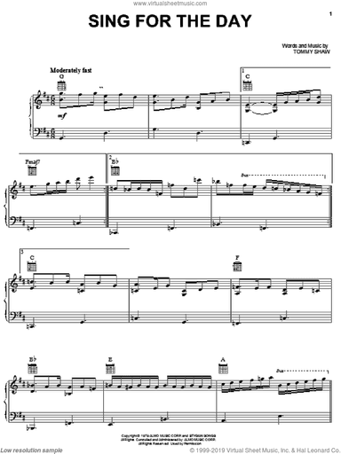 Sing For The Day