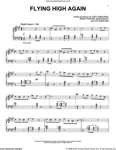 Flying High Again [Jazz version]