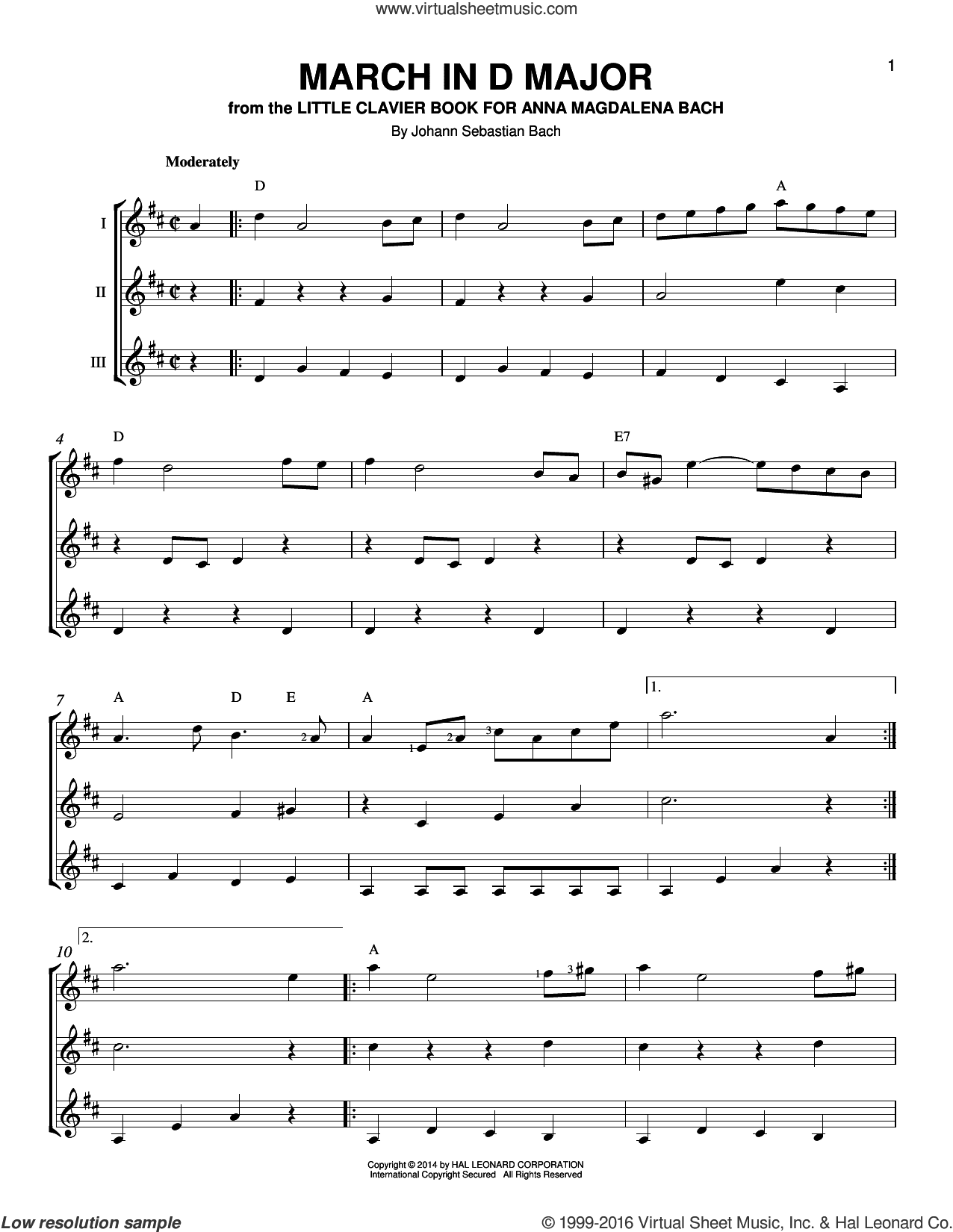 March In D Major