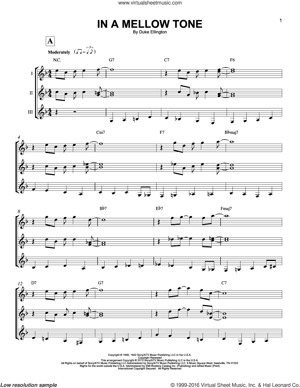 In A Mellow Tone