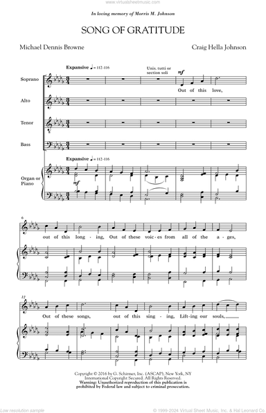 Song Of Gratitude