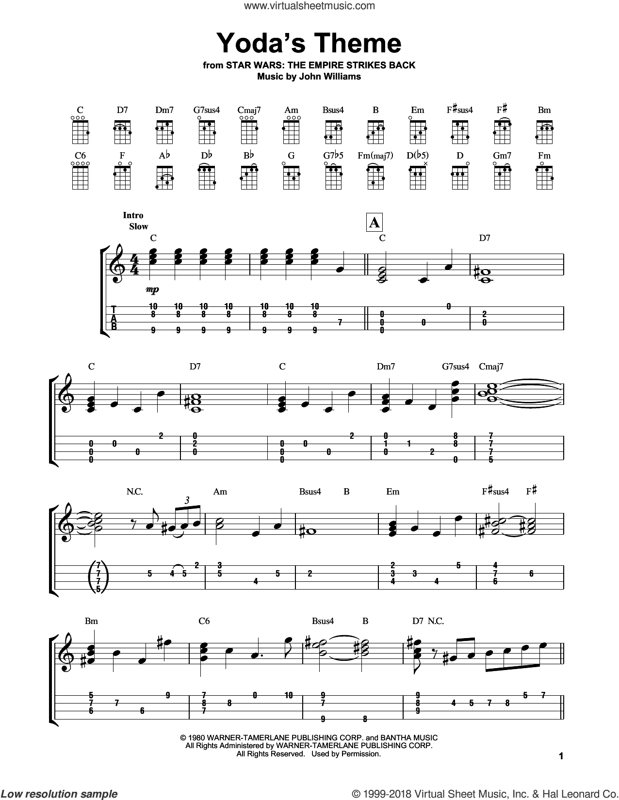 Yoda's Theme (from Star Wars: The Empire Strikes Back)