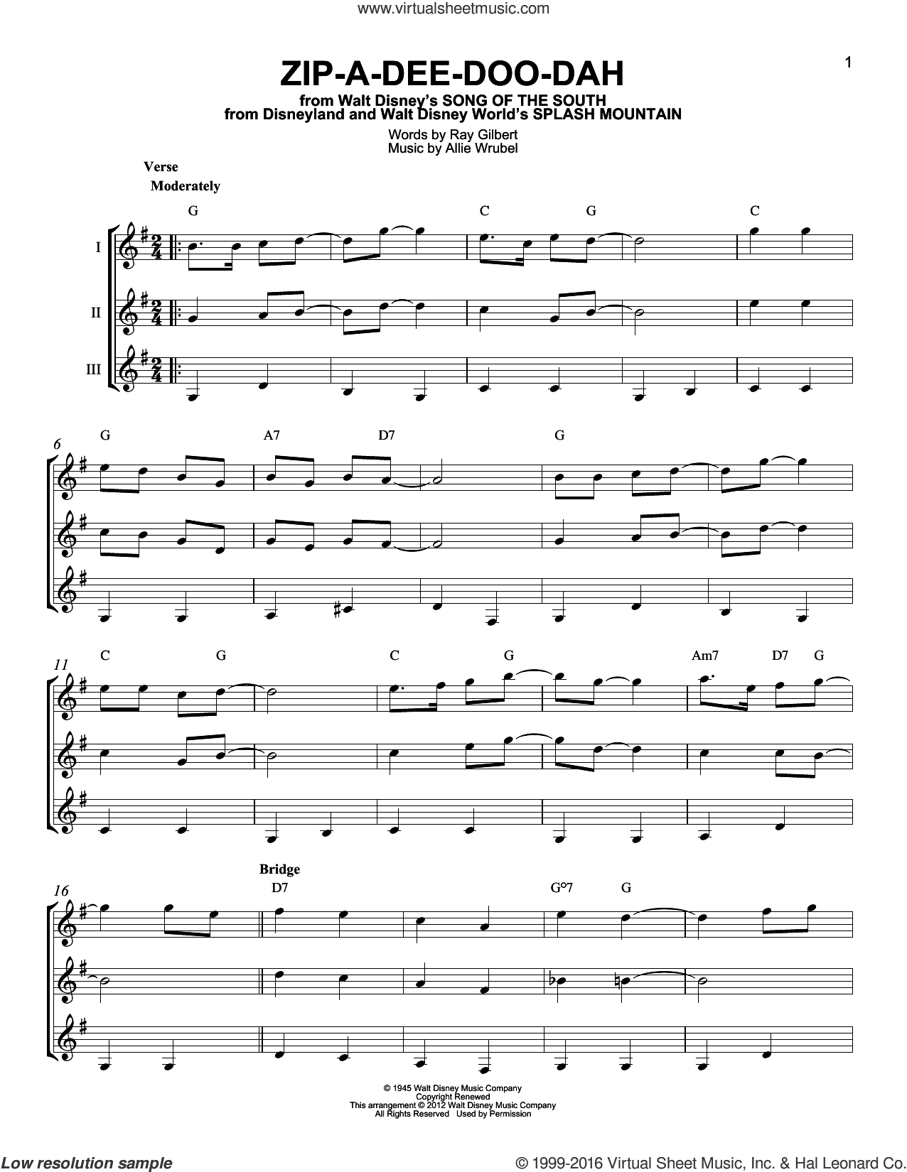Zip-A-Dee-Doo-Dah (from Song Of The South)