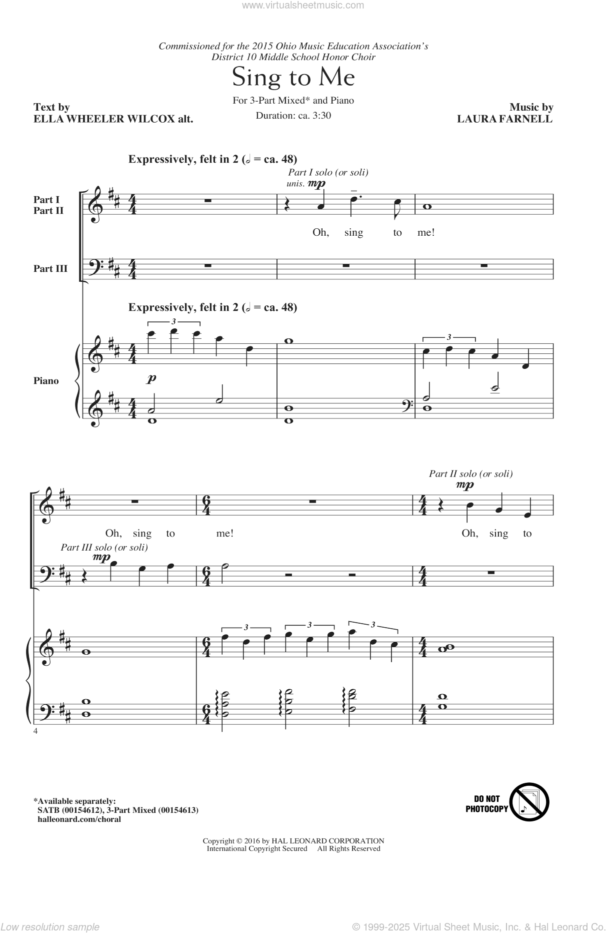 Sing To Me