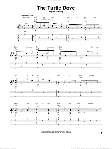 The Turtle Dove (arr. Mark Phillips)