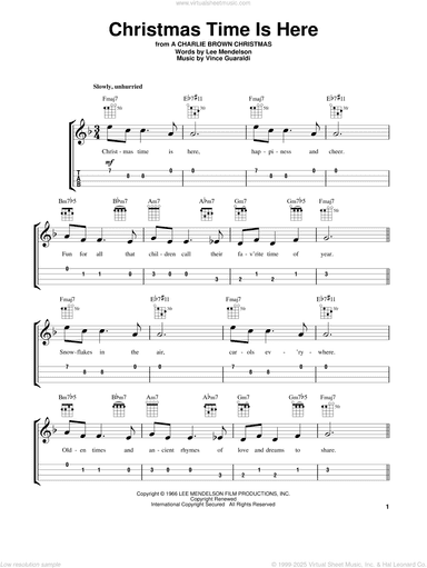 Christmas Time Is Here (arr. Fred Sokolow)