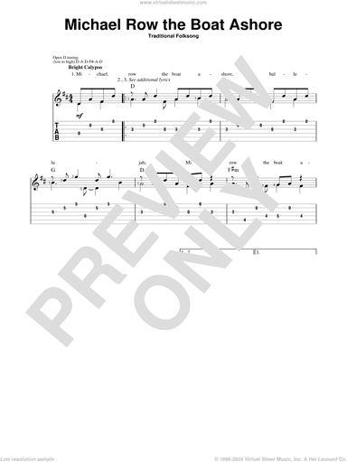 Michael Row The Boat Ashore (arr. Mark Phillips)