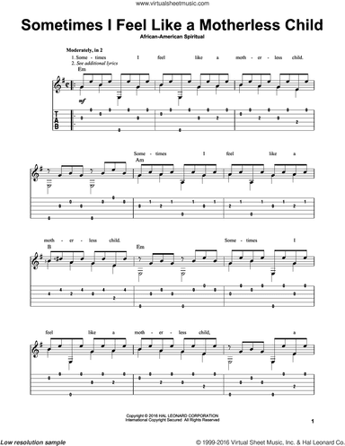 Sometimes I Feel Like A Motherless Child (arr. Mark Phillips)
