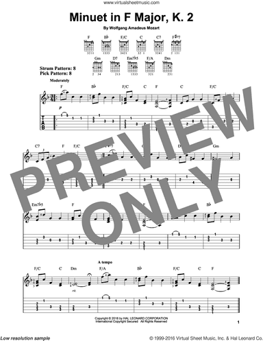 Minuet In F Major, K. 2