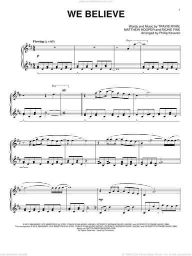 We Believe (arr. Phillip Keveren)