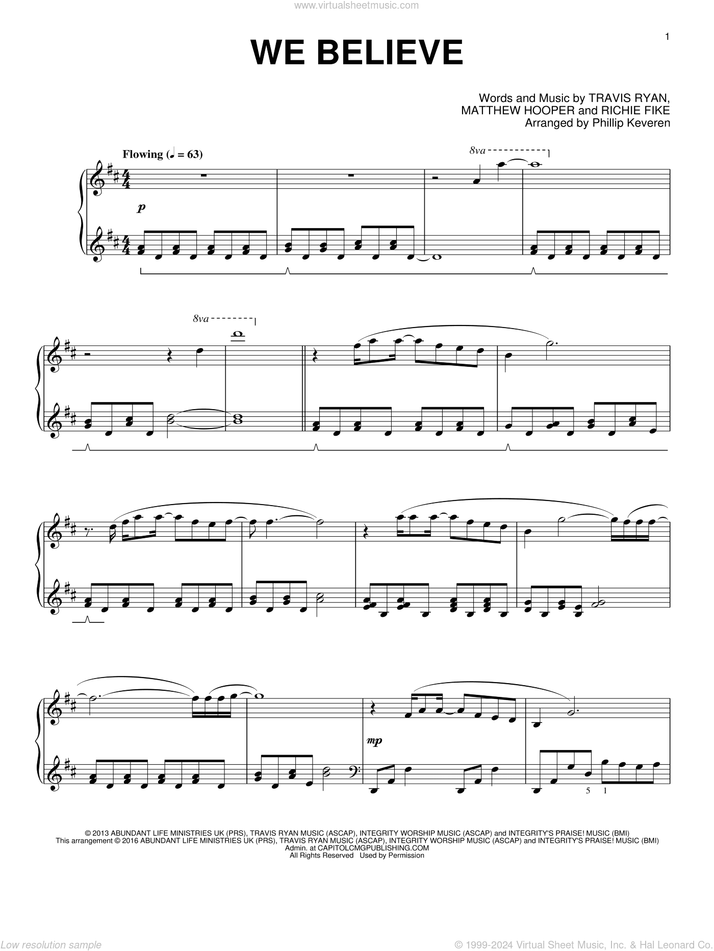 We Believe (arr. Phillip Keveren)