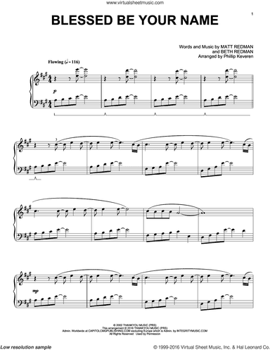 Blessed Be Your Name (arr. Phillip Keveren)