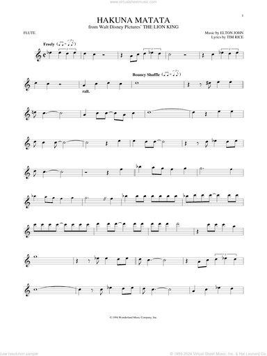 Hakuna Matata (from The Lion King)