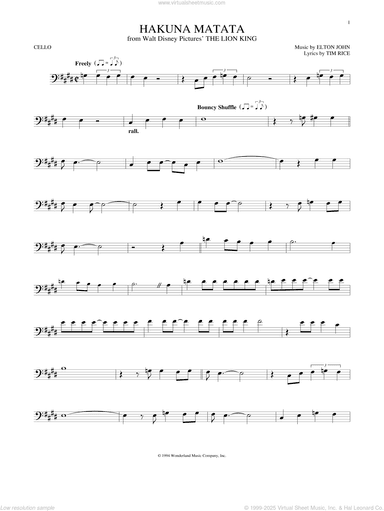 Hakuna Matata (from The Lion King)