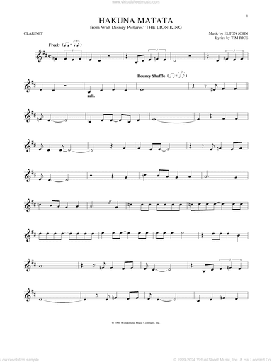 Hakuna Matata (from The Lion King)